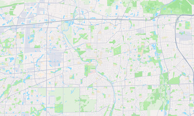 Obraz premium Naperville Illinois map