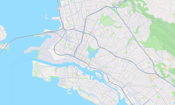 Oakland California map