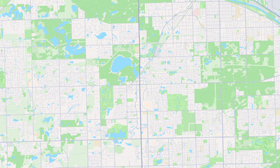 Fototapeta premium Orland Park Illinois map