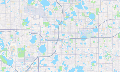 Obraz premium Orlando Florida map