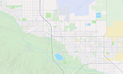 Obraz premium Palmdale California map