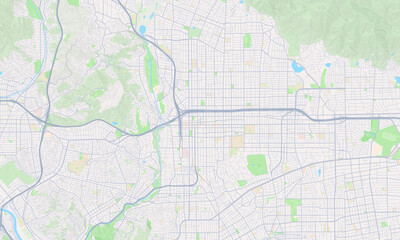 Fototapeta premium Pasadena California map
