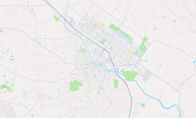Fototapeta premium Petaluma California map