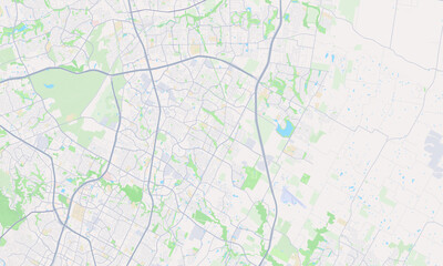 Fototapeta premium Pflugerville Texas map