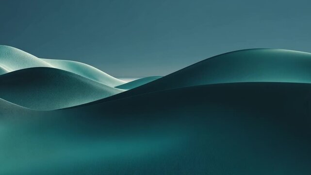 Serene Curves of Sand Dunes Under Soft Light at Twilight Hour