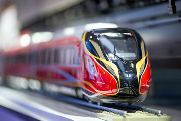 Railway power train locomotive model © Steve