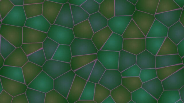 Green mosaic background with purple grout