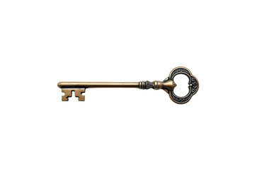 Antique skeleton key representing security, mystery, access, discovery, solution, and unlocking opportunities
