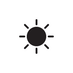 Sun, sunshine icon. Brightness light symbol