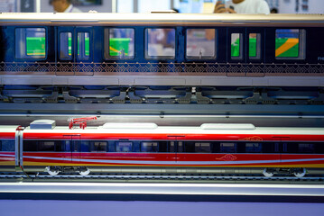 Railway power train locomotive model © Steve