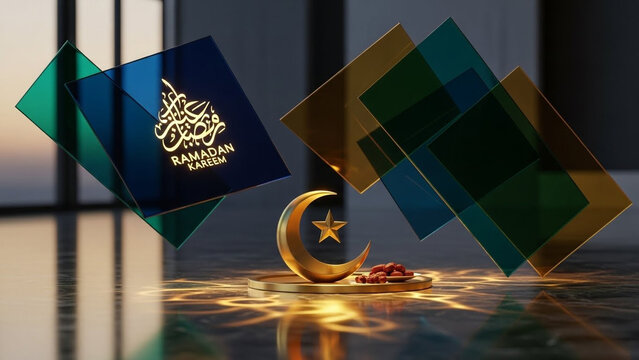 Pakistan Independence Day celebration with golden crescent and star symbols 78 BR2