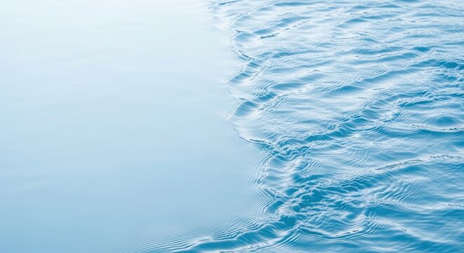 Serene ocean water surface with gentle ripples and reflections background