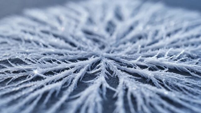 Abstract frosty pattern with delicate details against a neutral background