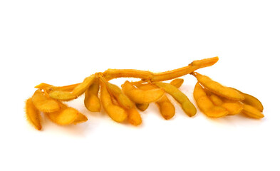 thai Green soybeans isolated on white background