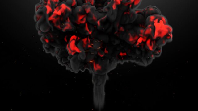 ire Collision with smoke with Alpha Channel