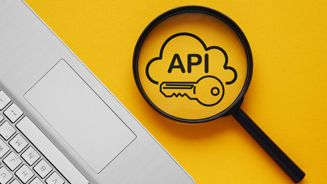 API key, application programming interface authentication, secure access token, developer integration concept, cloud services connection, data exchange technology