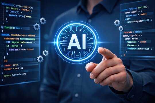 AI Code Development and Machine Learning Model Training Interface with Data Parameters