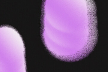 A serene and atmospheric organic abstract digital artwork featuring fluid, glowing purple and lilac orbs that seem to drift in a deep black void. The composition is characterized by soft. © Rovshan