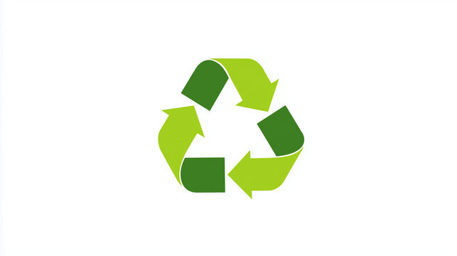 S&iacute;mbolo de reciclagem verde representando sustentabilidade, reaproveitamento de materiais e responsabilidade ambiental no conceito de economia circular e preserva&ccedil;&atilde;o do planeta.