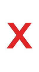 Obraz premium Red Cross Symbol on White Background.