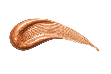 Bronze metallic cosmetic smear shimmering texture