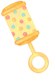 カラフルなガラガラのイラスト 赤ちゃん用のおもちゃ