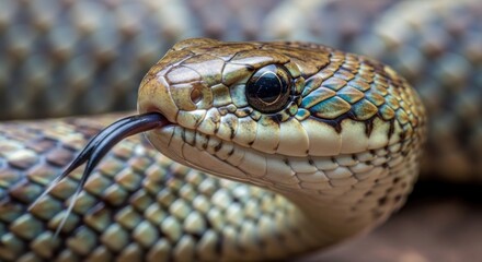 Fototapeta premium close up of a snake