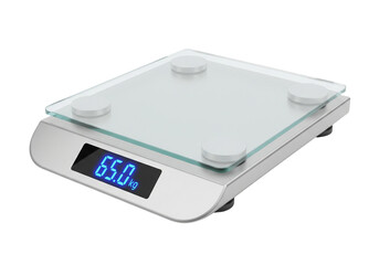Digital Bathroom Scale Shows Weight Monitoring Well Being