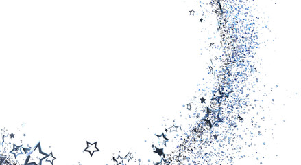 Elegant abstract background featuring blue stars and particles, perfect for celebrations, greetings, and design projects © vegefox.com