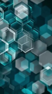 Silver Geometric Technology Background Loop