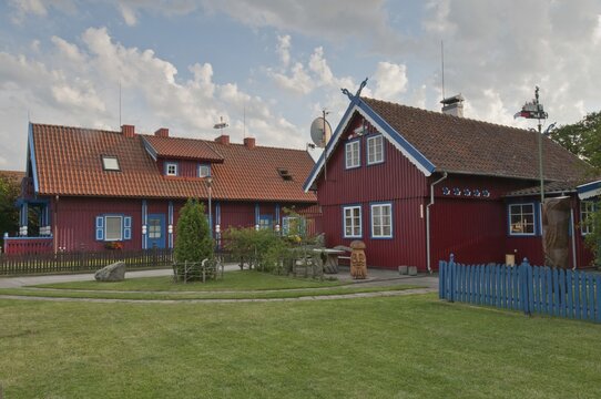 Fishermen's houses in Nida, Curonian Spit, Lithuania