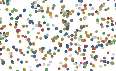 Obraz premium Abstract background featuring various colored dots scattered randomly. Perfect for festive or creat