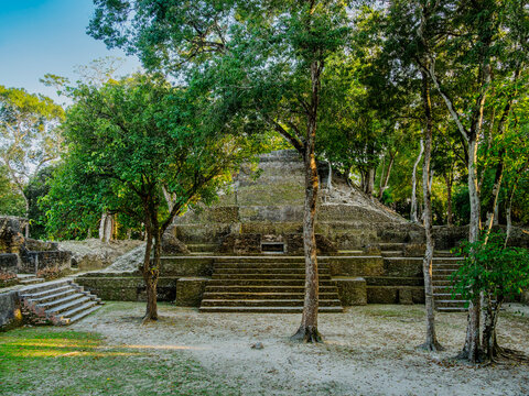 Plaza A, Cahal Pech Archaeological Reserve, San Ignacio, Cayo District, Belize