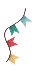 Obraz premium April Fools Day garland sticker