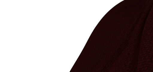 Close up shot of a maroon fabric texture with interesting patterns on a white background, ideal for abstract designs and © vegefox.com