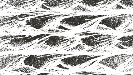 Fototapeta premium abstract black and white textured pattern with dynamic brush strokes and grunge design elements