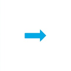 Blue arrow pointing right, excellent for design, direction, navigation, and business concepts, simple vector graphic, clean illustration