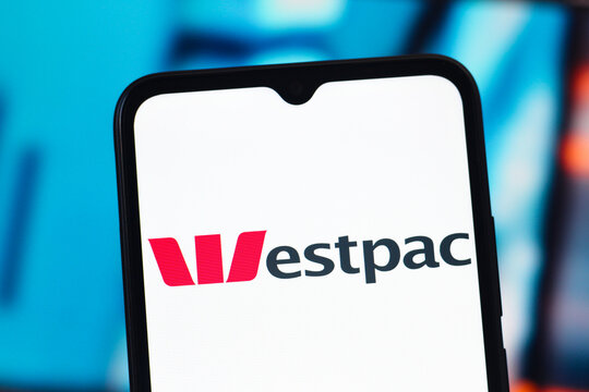 In this photo illustration, the Westpac Banking Corporation logo is seen displayed on a smartphone screen.