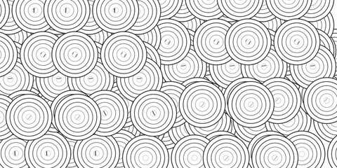 Fototapeta premium Abstract gold circle lines on dark background. Geometric stripe line art design.