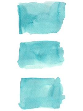 Abstract watercolor texture, isolated on white background. Watercolor brush strokes	