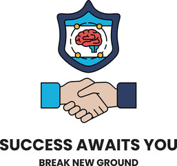 Fototapeta premium The image is meant to convey the idea of breaking new ground