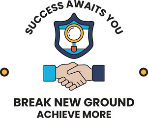 Fototapeta premium A logo for success awaits you