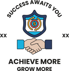 Fototapeta premium A shield with a dollar sign on it