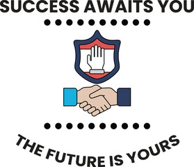 Fototapeta premium A logo for a company that is about success and the future