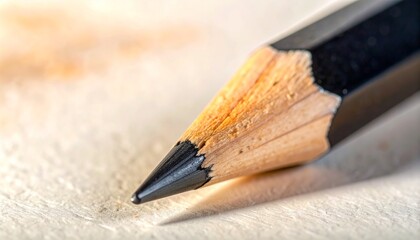 A macro close up of a group of sharp colorful wooden pencils and graphite drawing equipment for school art and education
