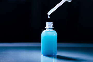 Copper peptides in liquid serum form improve skin firmness, reduce wrinkles, and aid in wound...