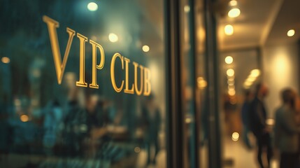 Exclusive VIP Club Entrance at Night