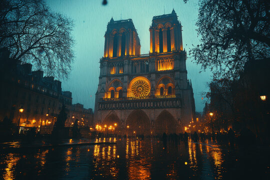 Paul at Notre Dame de Paris.