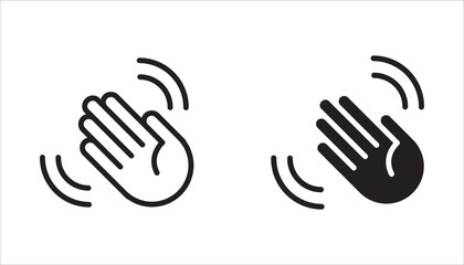Obraz premium Vector hand icon set, perfect for conveying concepts of prayer, giving, receiving, help, and support. Editable white background.