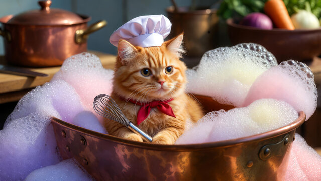 고양이 요리사의 거품 목욕(Cat Chef's Bubble Bath)